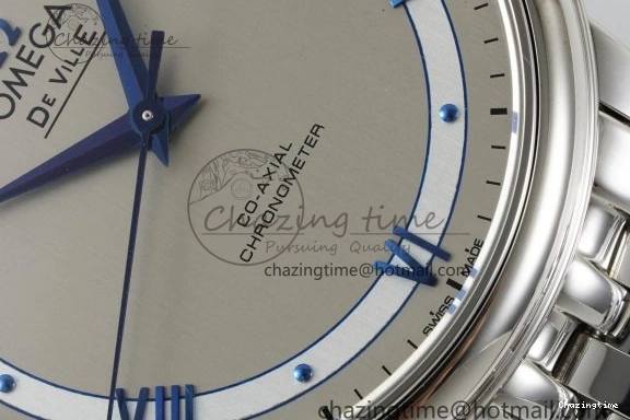 0506 FlexibleFit De Ville SS TWF 1:1 Best Edition Gray Dial Blue Markers on SS Bracelet MIYOTA 7843